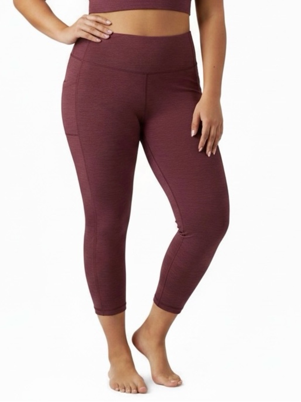 Xersion Everultra Women’s Quick Dry Leggings 25” in bold Burgundy Size 3X